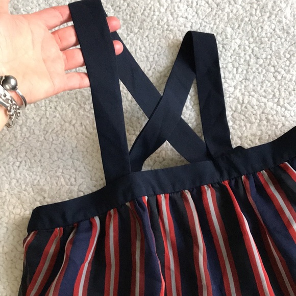 Zara striped flowy chiffon tank top XS - Picture 5 of 12